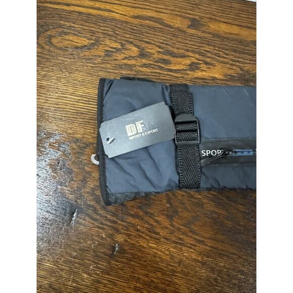 Men's NEW Winter Gloves zipper pocket DF Sport - Blue/Black Zipper Pocket - Picture 3 of 7